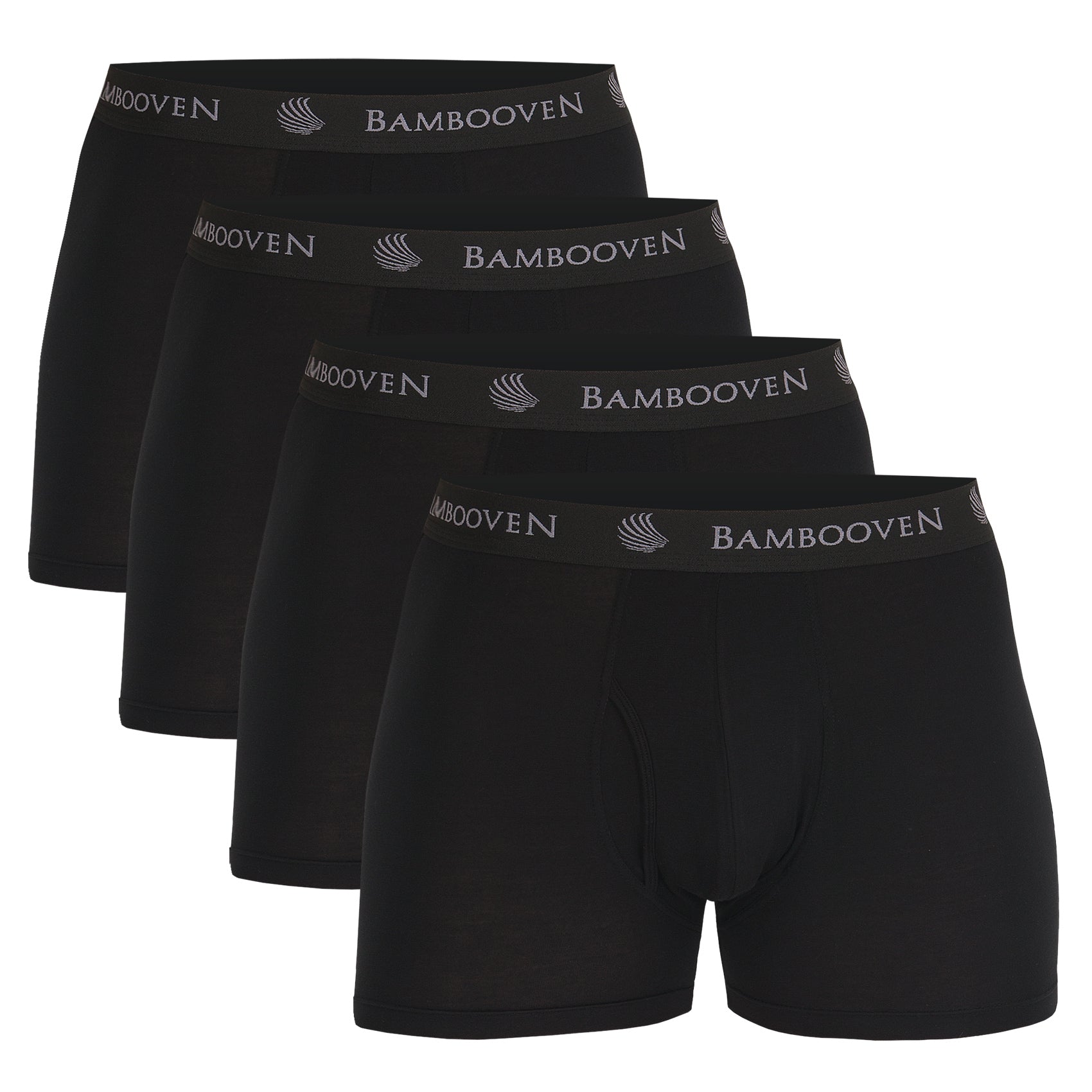 Bambooven Breathable Boxer Briefs with Fly โ Sweat-Wicking (4 Pack) - Bambooven