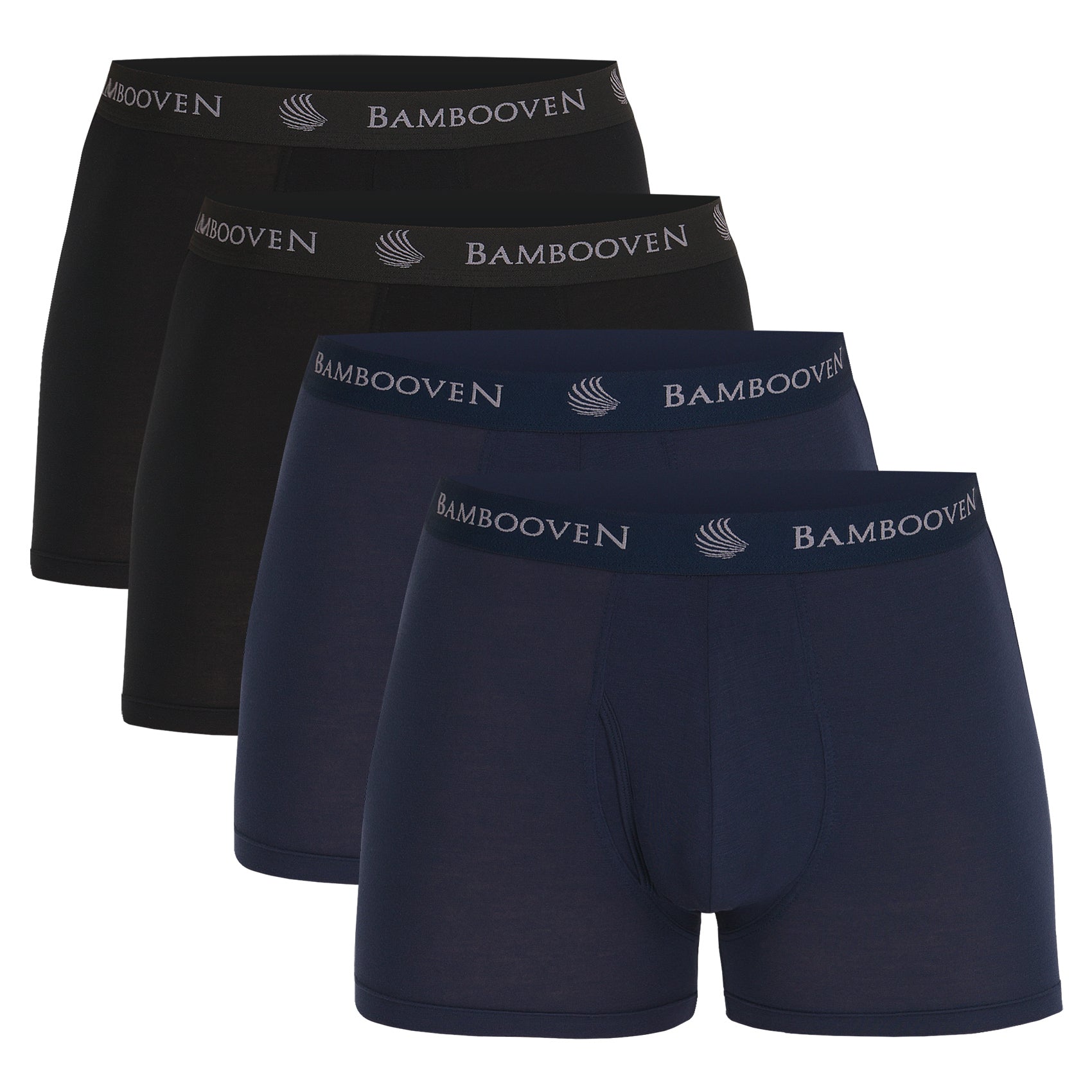 Bambooven Breathable Boxer Briefs with Fly โ Sweat-Wicking (4 Pack) - Bambooven