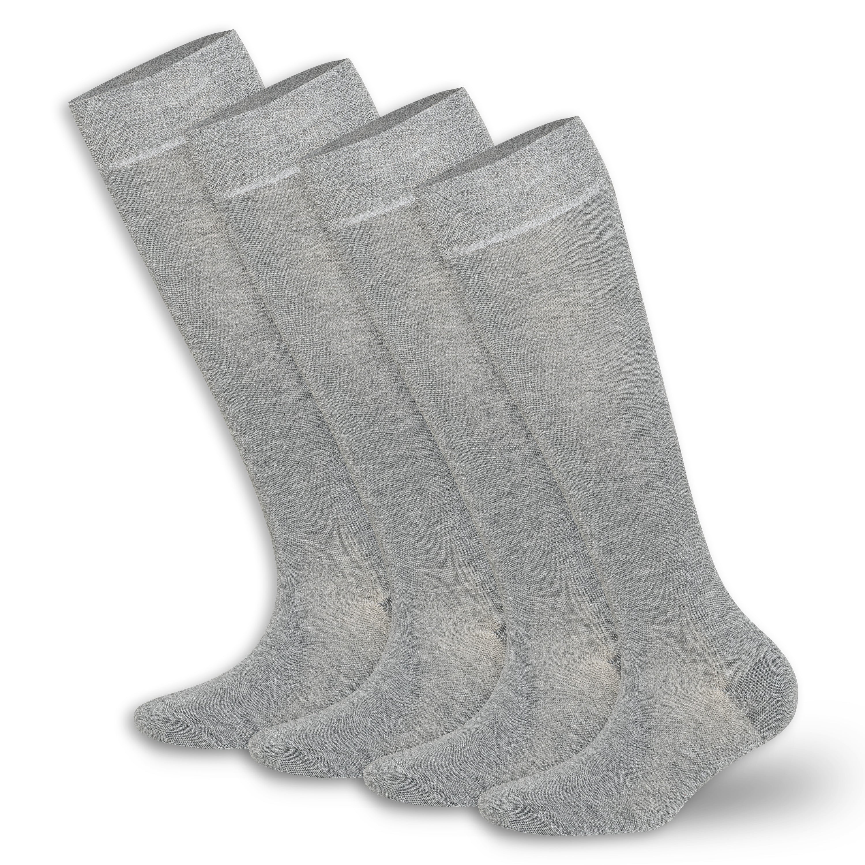 BAMBOOVEN Women's Rayon Made From Bamboo Knee High 4 Pairs Socks - Bambooven