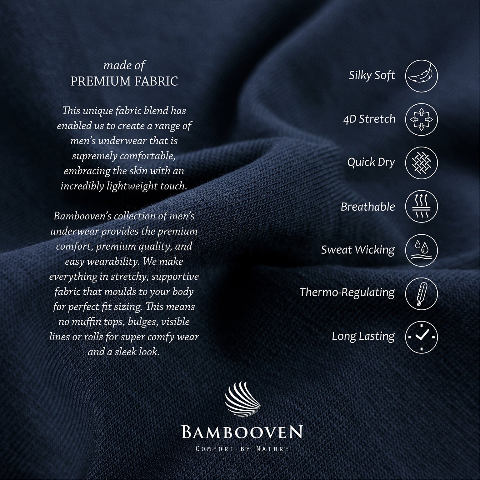 Bambooven Breathable Boxer Briefs with Fly โ Sweat-Wicking (4 Pack) - Bambooven