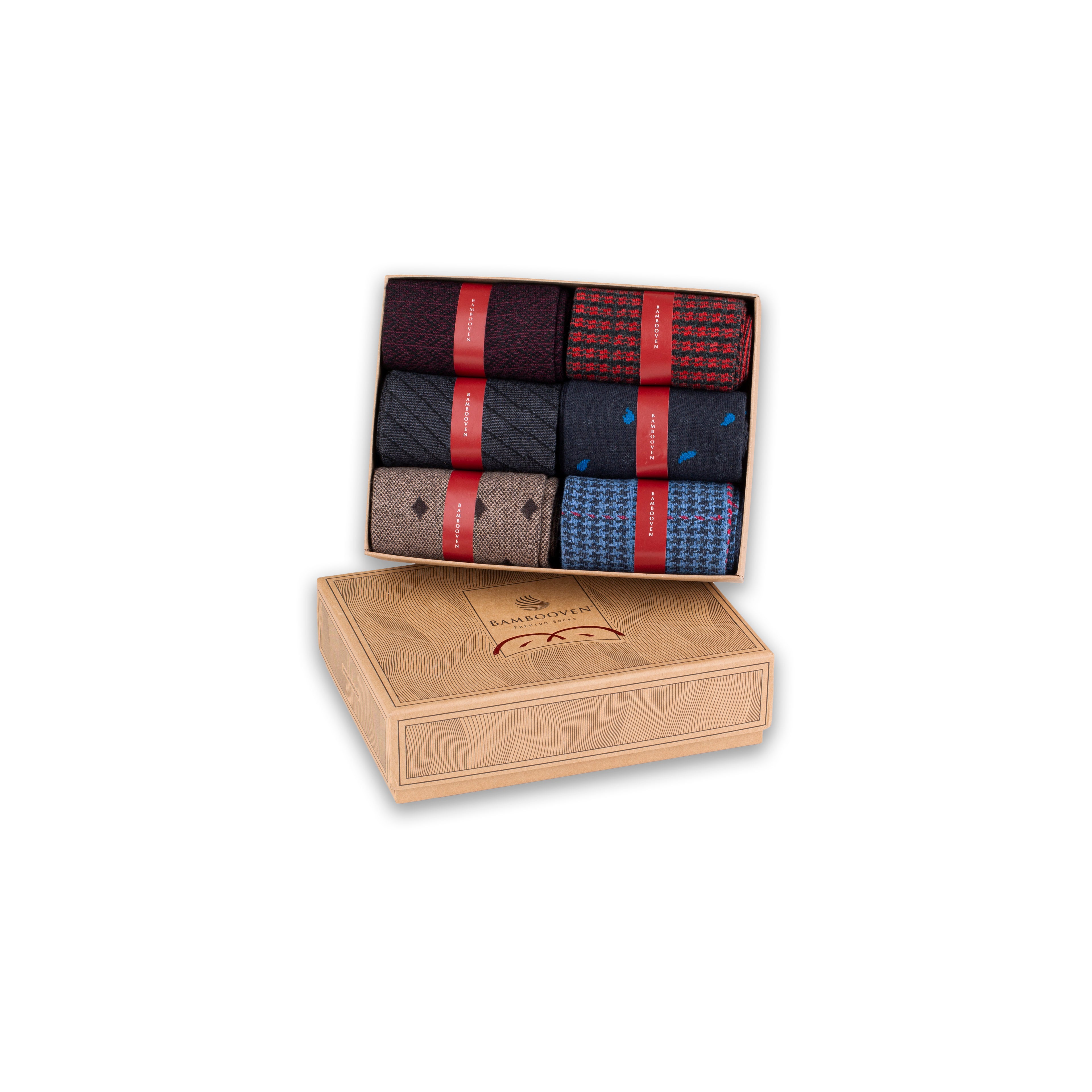 Men’s Bamboo Dress & Trouser Socks 6-Pack - 638 - Bambooven