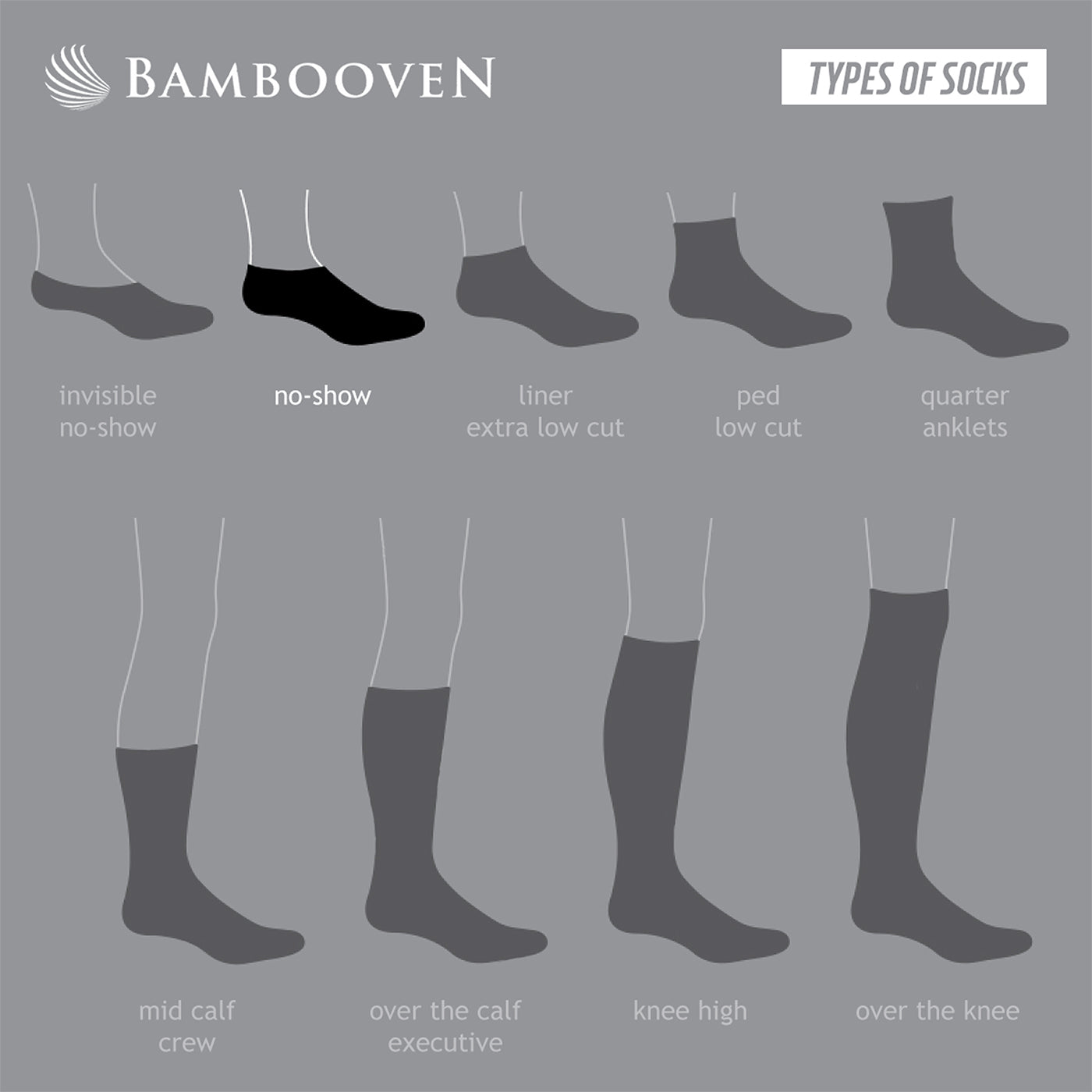 Lot de 3 paires de chaussettes invisibles en bambou pour homme - 443