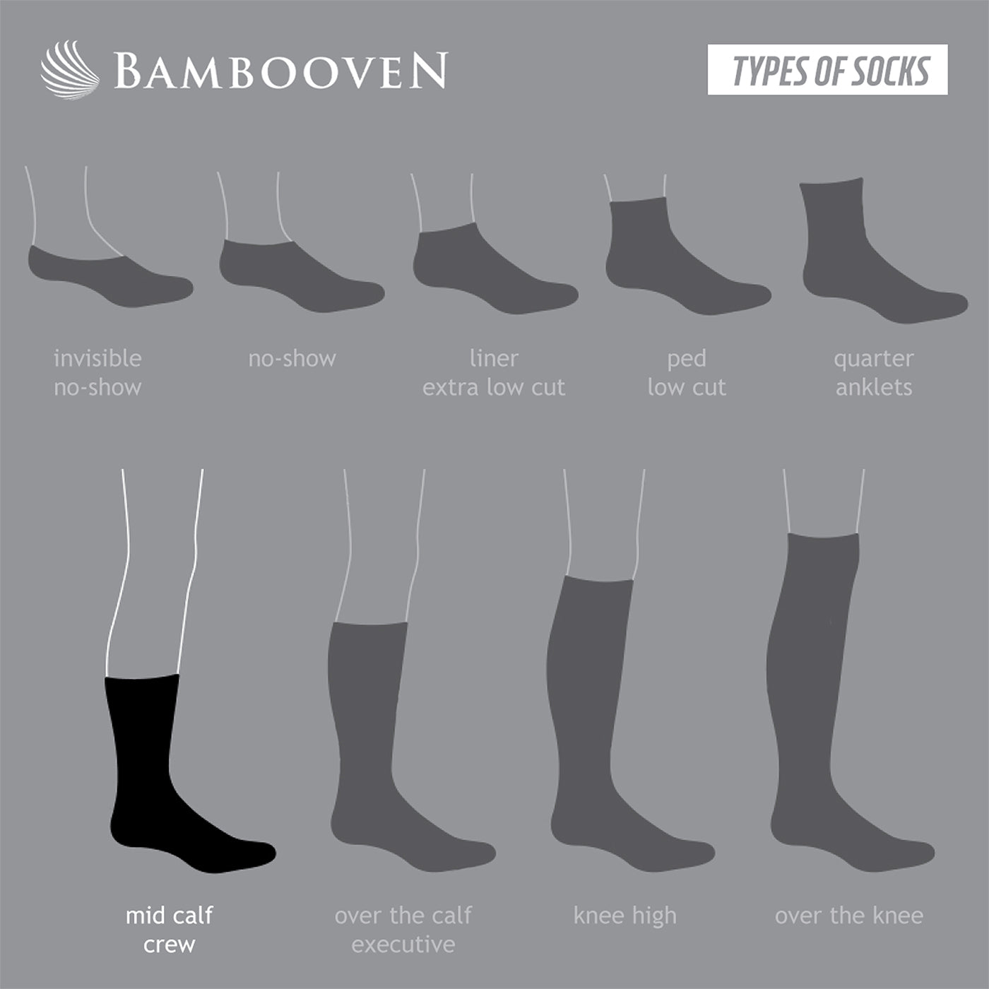 Men’s Bamboo Lightweight Dress & Trouser Socks 12-Pack - 470-472