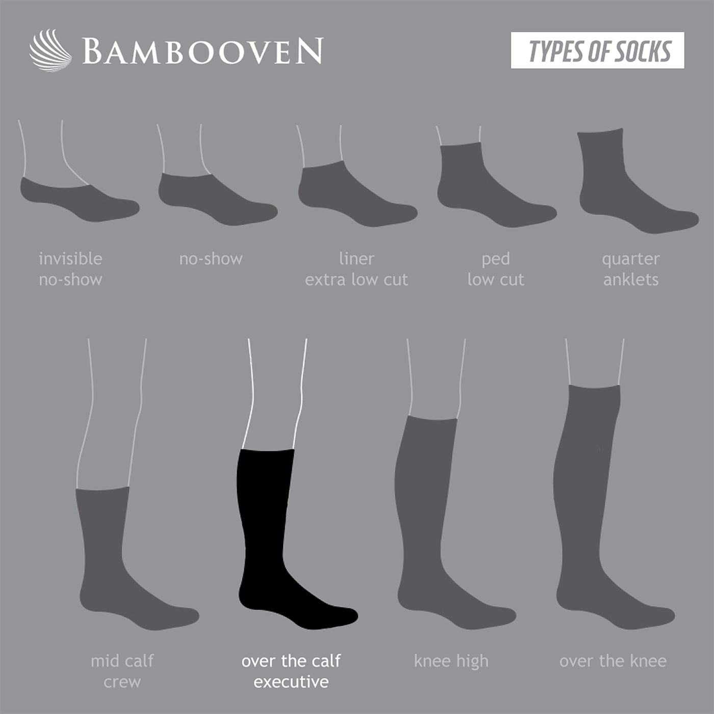 Bambooven Men’s Dress & Trouser Socks – Odor-Free Bamboo (6 Pairs) 638 - Bambooven