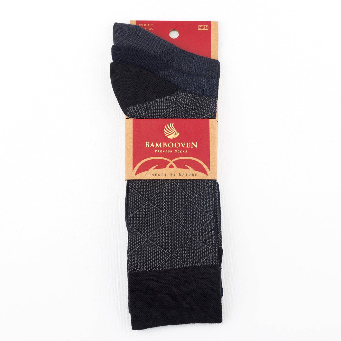 Men’s Bamboo Lightweight Dress & Trouser Socks 3-Pack - 506 - Bambooven