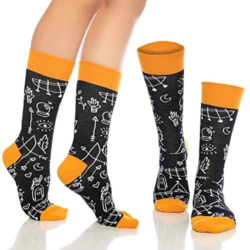 Fun Crew Socks for Men and Women – Colorful Cotton Novelty 6-Pack - Bambooven