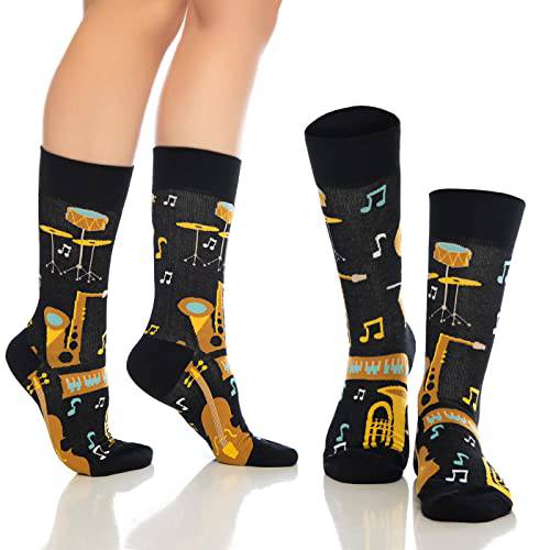 Fun Crew Socks for Men and Women – Colorful Cotton Novelty 6-Pack - Bambooven