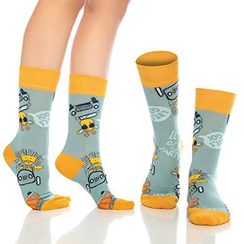 Bambooven Men & Women Fun Dress Socks – (6 Pairs) - Bambooven