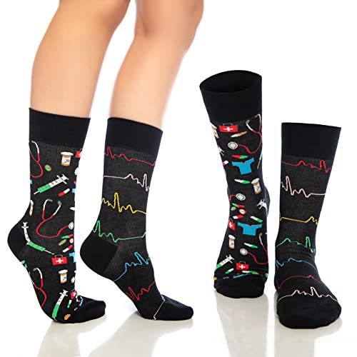 Bambooven Men & Women Fun Dress Socks – (6 Pairs) - Bambooven