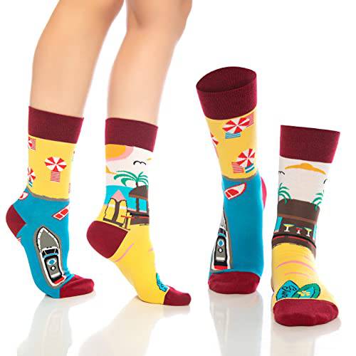 Bambooven Men & Women Fun Dress Socks – (6 Pairs) - Bambooven