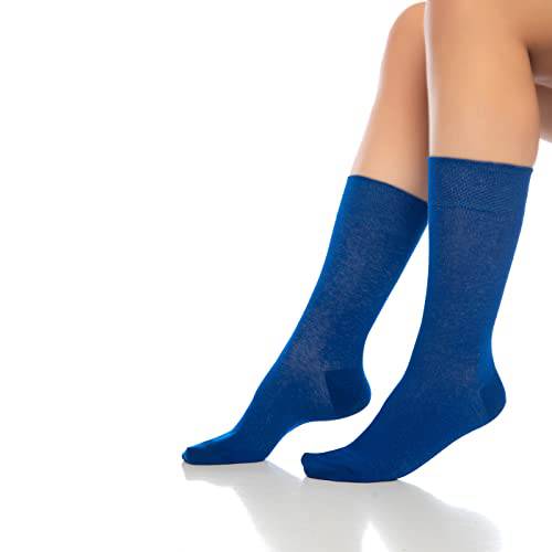 Crew Socks for Men and Women Colorful Cotton 6-Pack - 360 - Bambooven