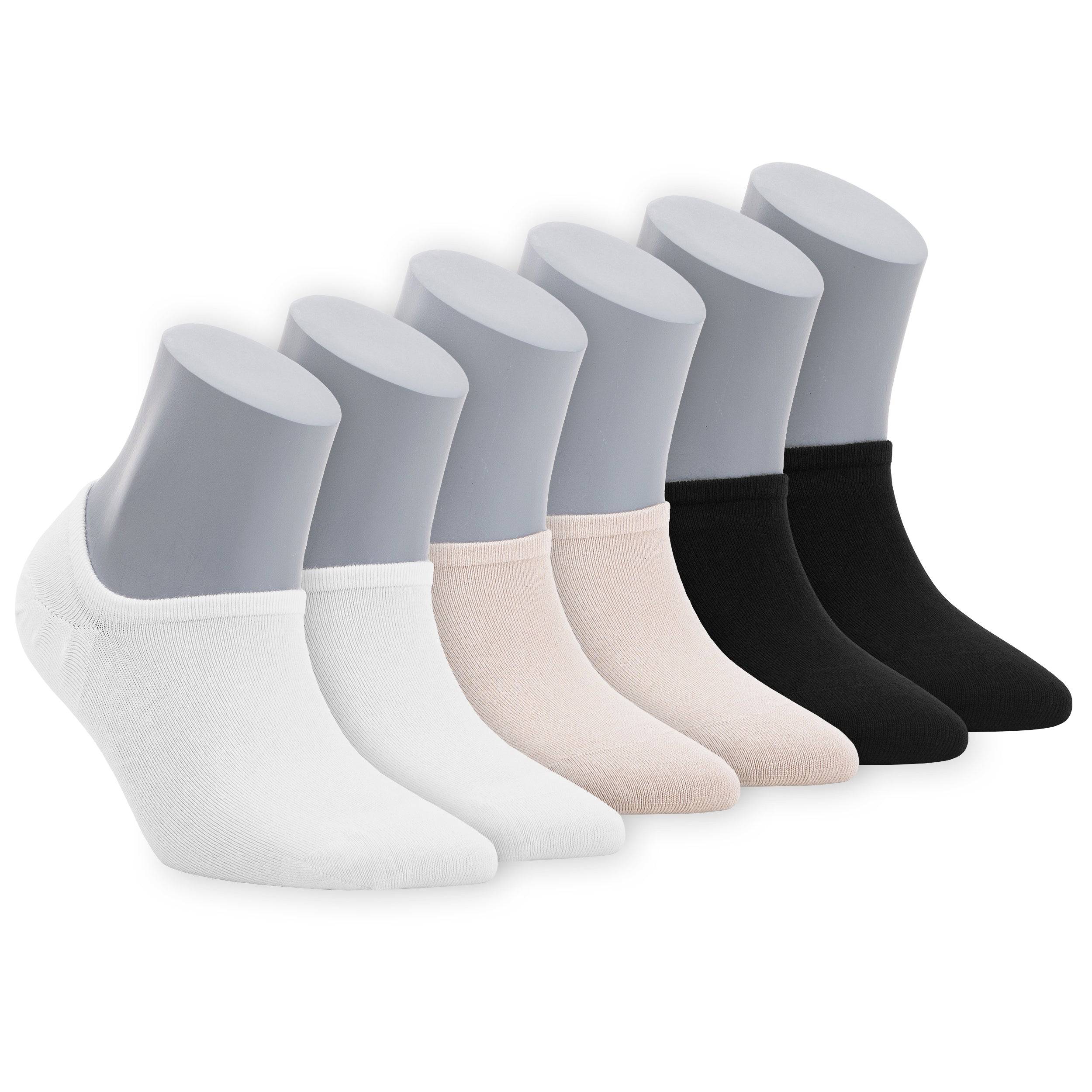 Women's Bamboo No Show Socks 6-Pack - Bambooven