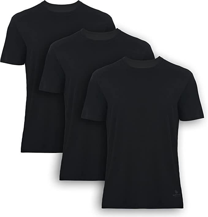 Men's Bamboo Crew Neck Undershirts (3-Pack) - Bambooven