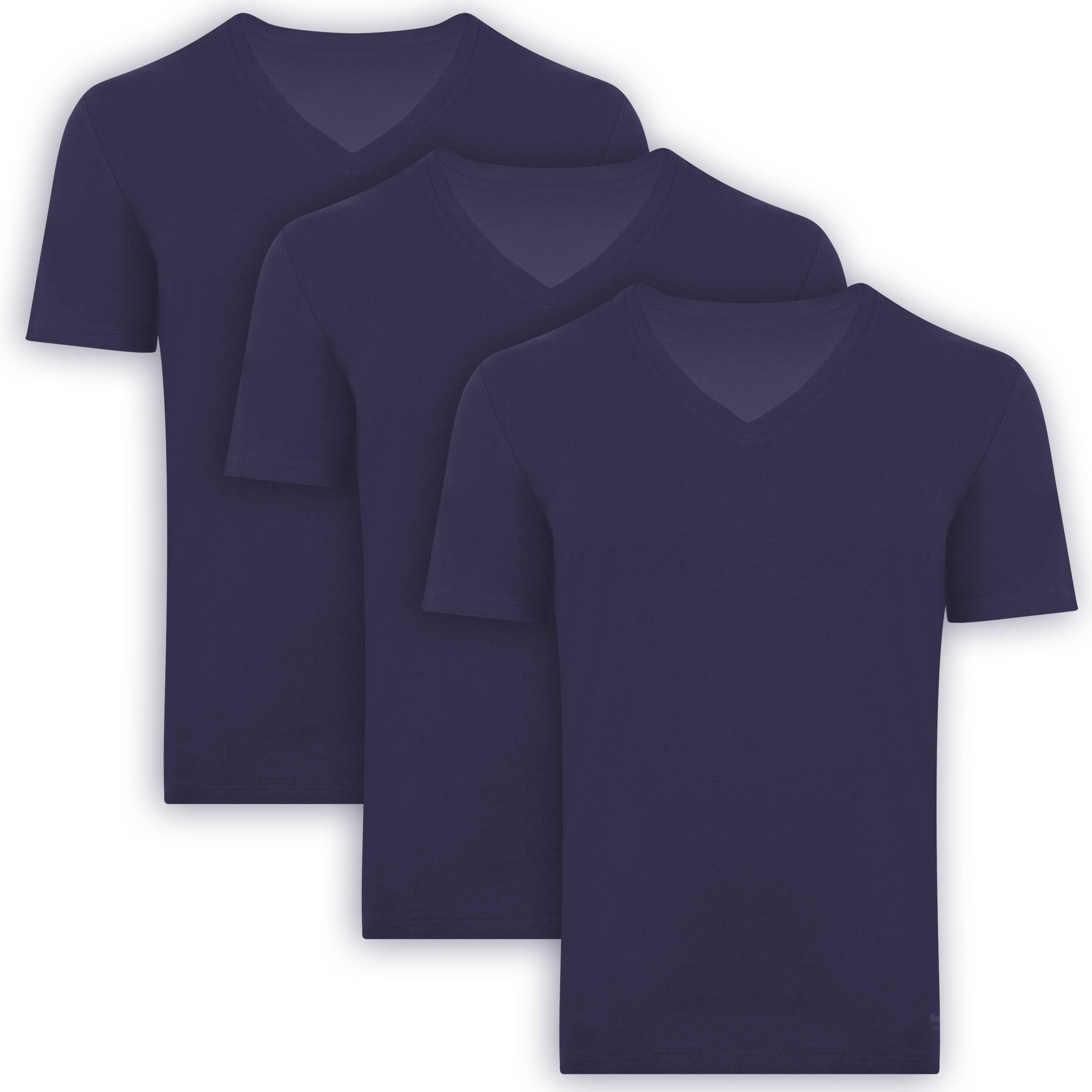 Men's Bamboo V-Neck Undershirt (3 Pack) - Bambooven