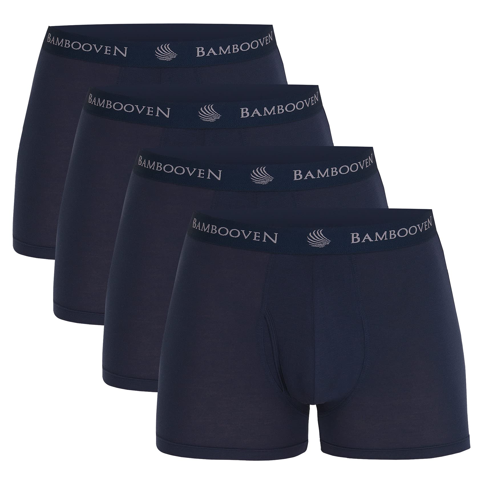Bambooven Breathable Boxer Briefs with Fly โ Sweat-Wicking (4 Pack) - Bambooven