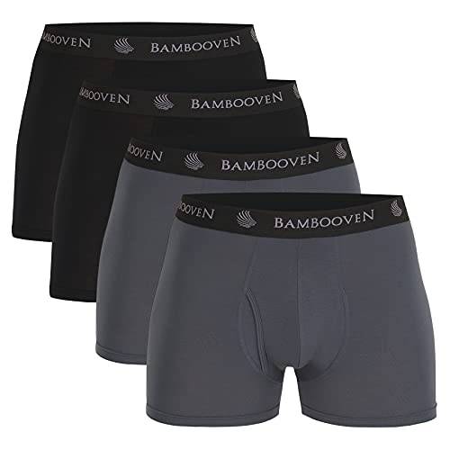 Bambooven Breathable Boxer Briefs with Fly โ Sweat-Wicking (4 Pack) - Bambooven
