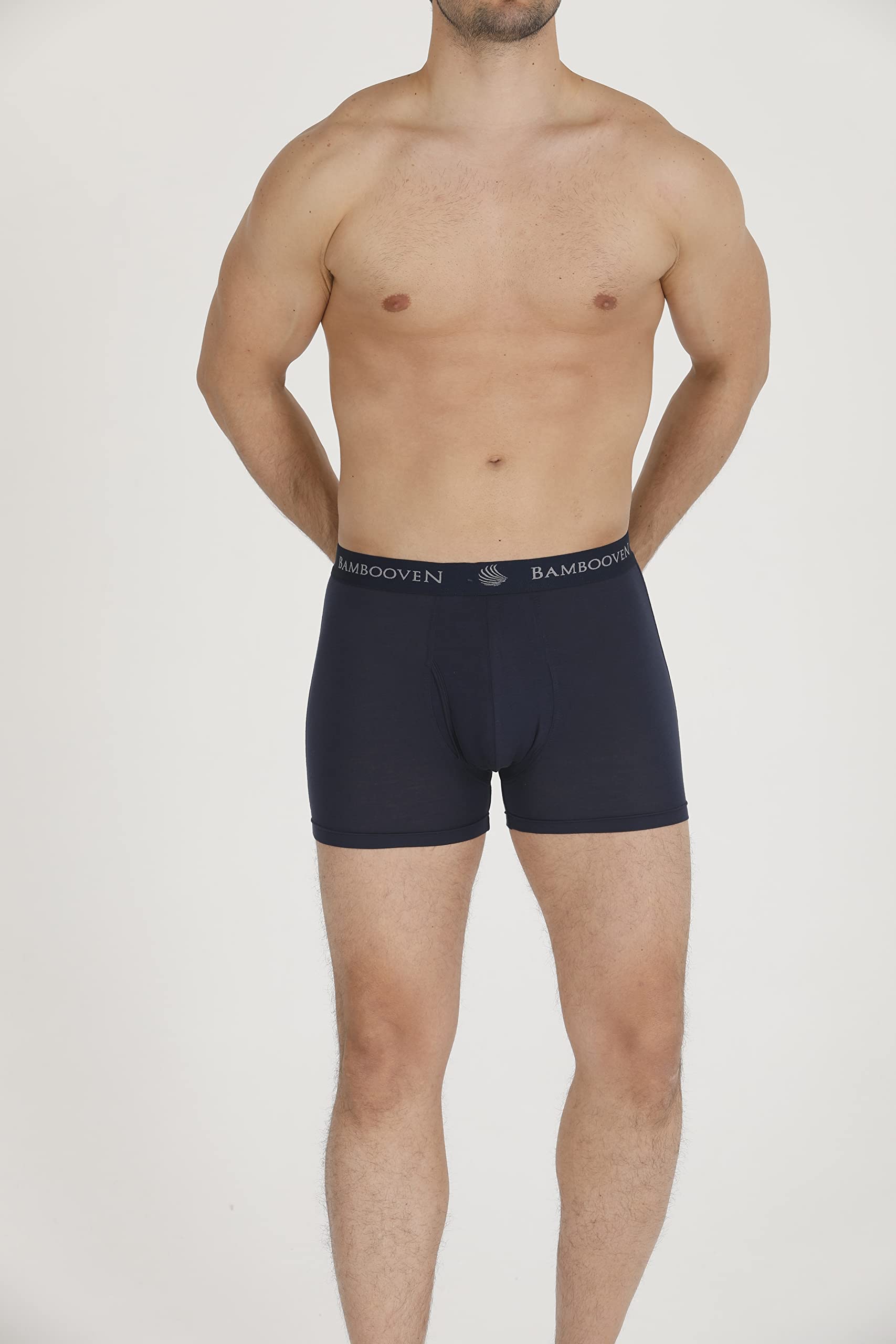 Men's Breathable Bamboo Boxer Briefs with Fly – Sweat-Wicking (4 Pack) - Bambooven