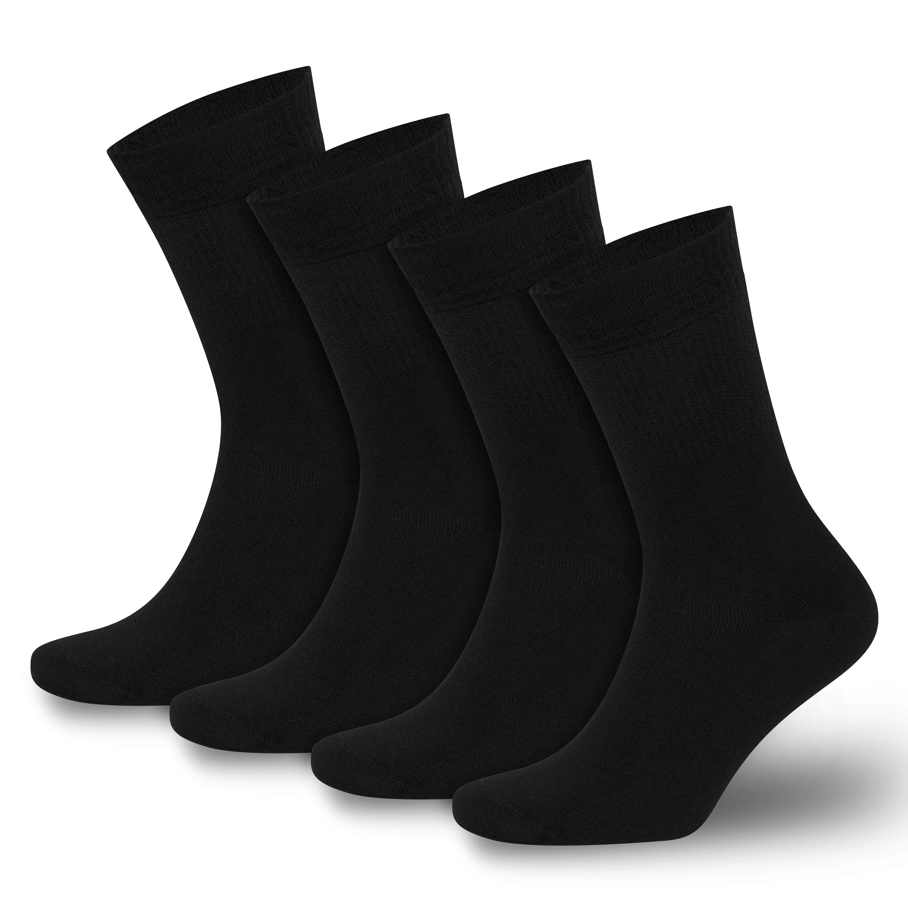 Men’s & Women’s Bamboo Diabetic Crew Socks 4-Pack - Bambooven