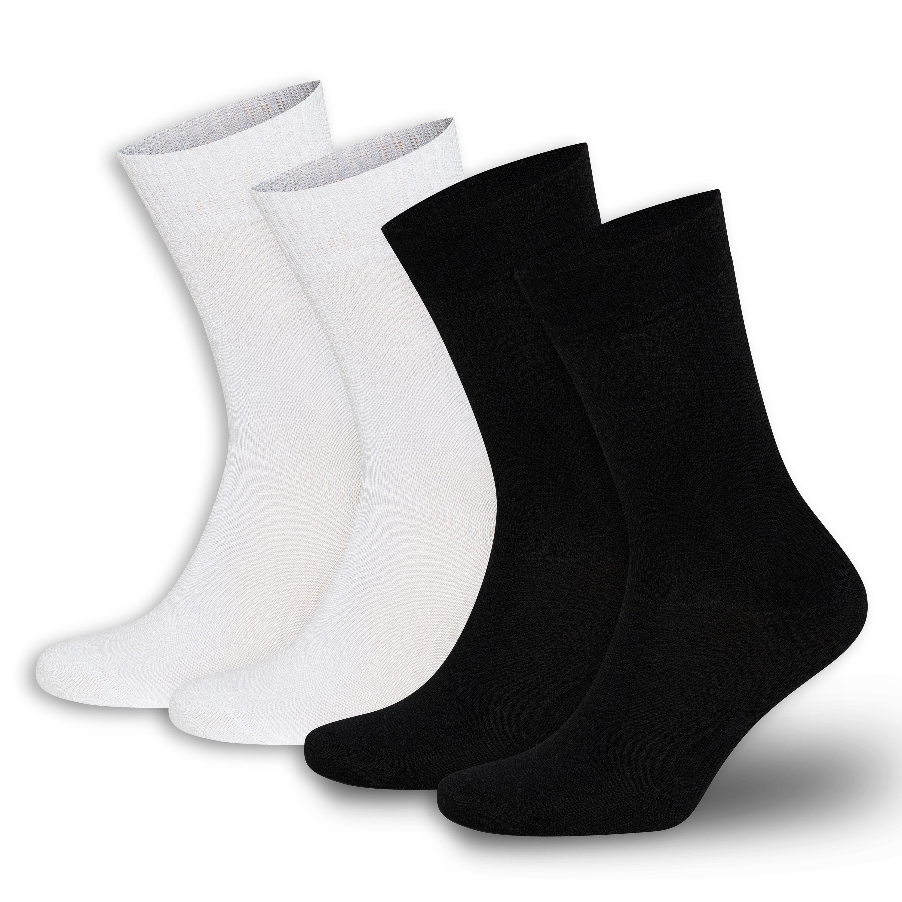 Men’s & Women’s Bamboo Diabetic Crew Socks 4-Pack - Bambooven