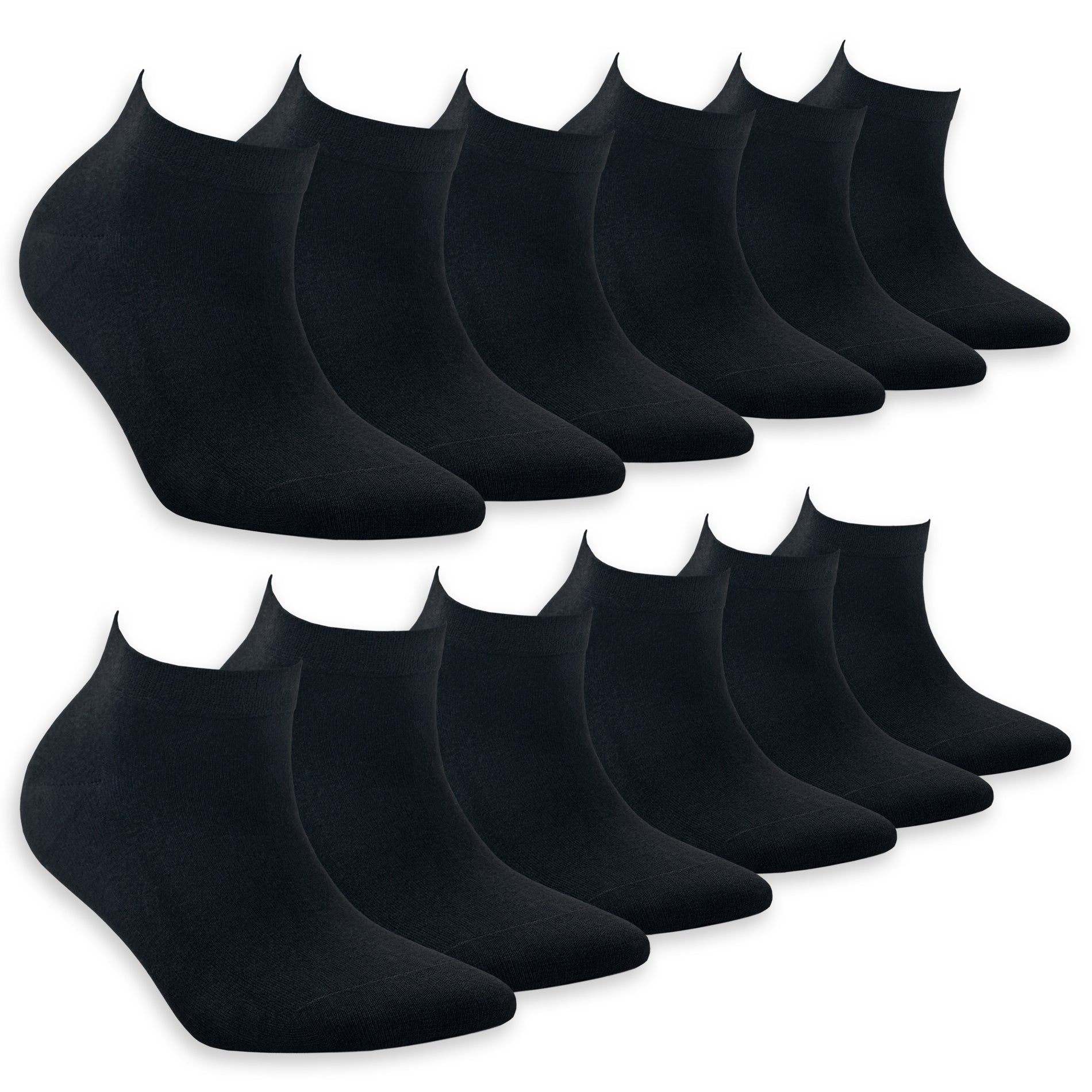 Bambooven Calcetines tobilleros informales para hombre "Dark Navy" - Bambú premium, súper suaves, sin olores y transpirables, calcetines tobilleros, calcetines de corte bajo, calcetines deportivos, fibras de bambú de lujo (paquete de 6) 572