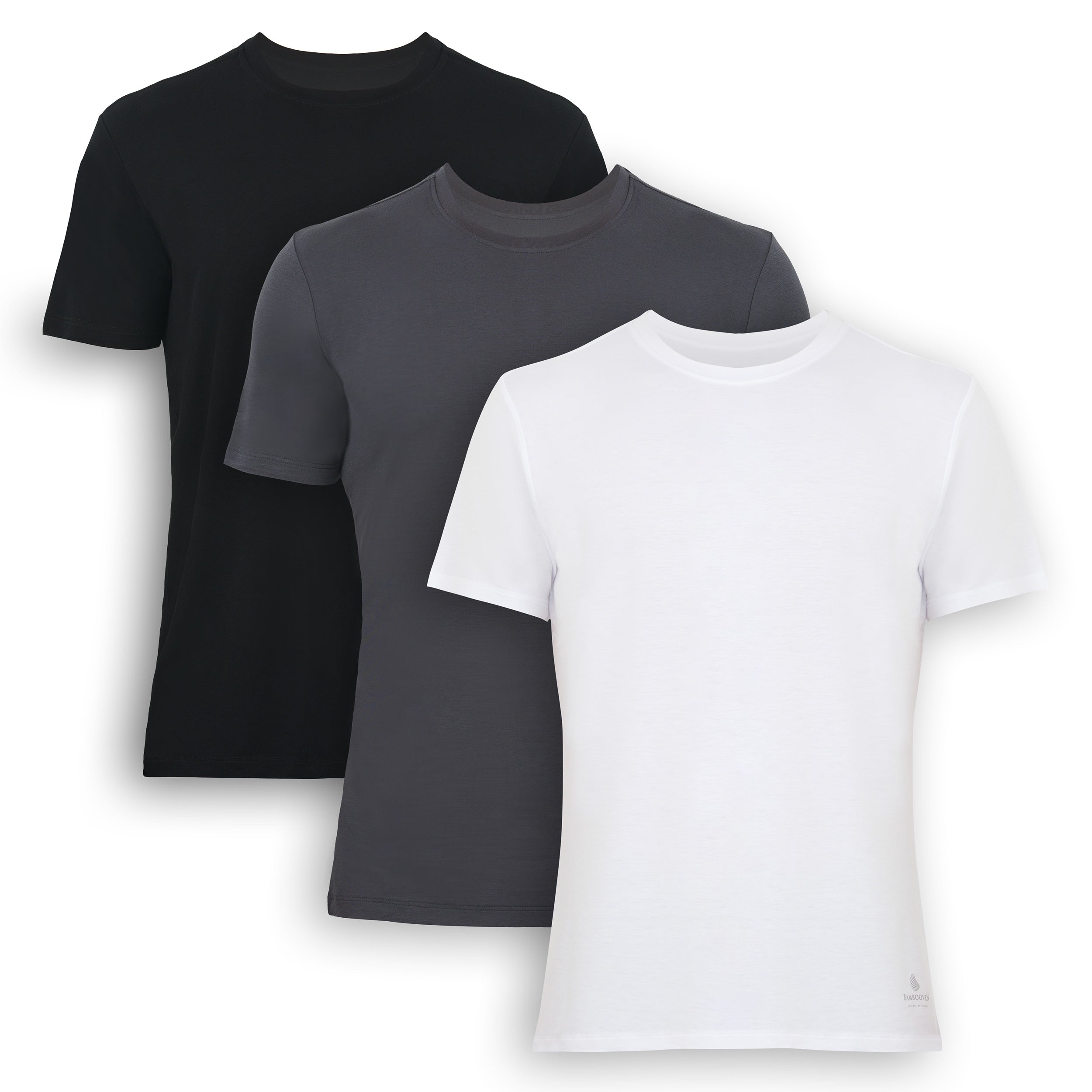 Maillots de corps ras du cou en bambou pour homme (lot de 3)