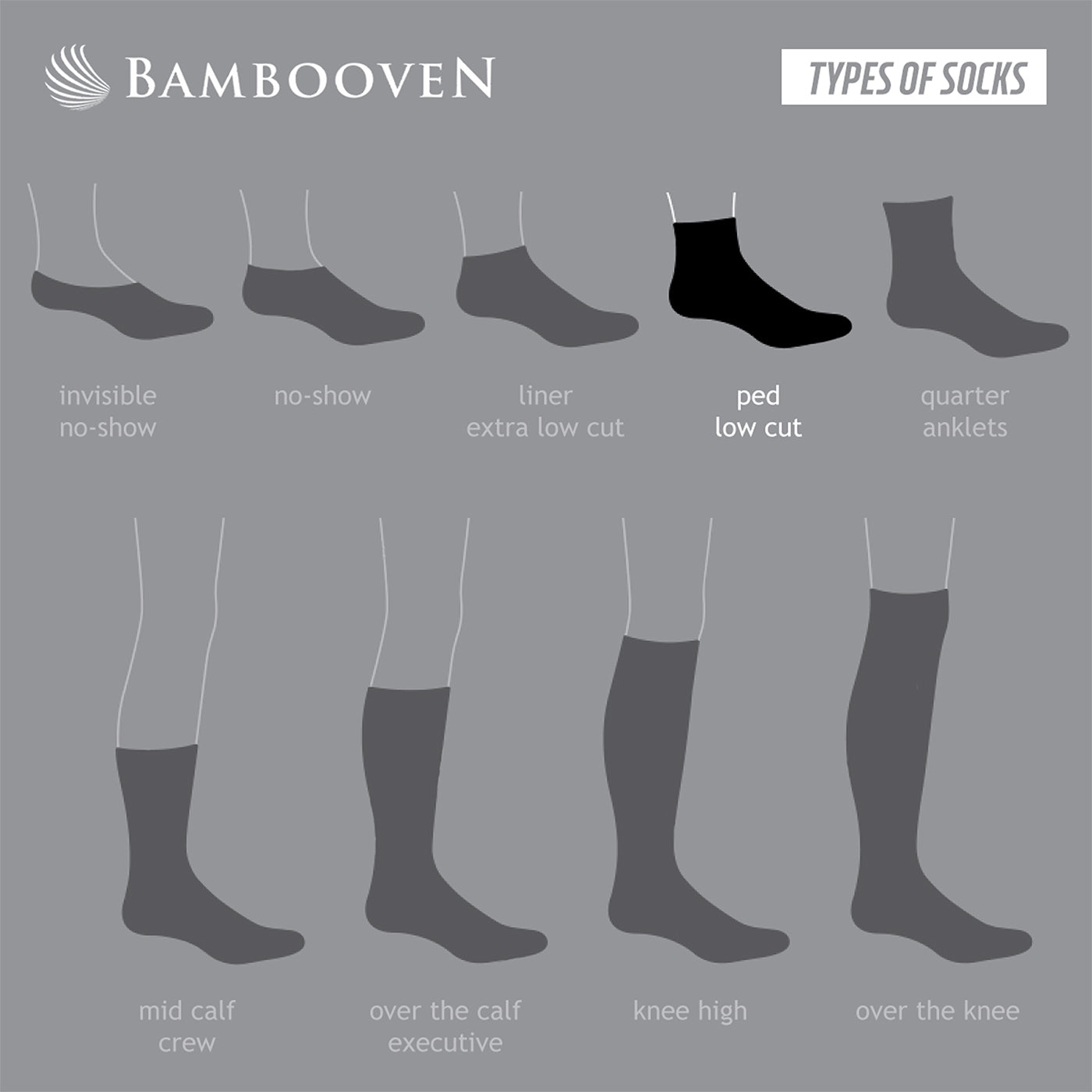 Bambooven Men’s Bamboo Lightweight Dress & Trouser Socks – (6 Pack) 634 - Bambooven