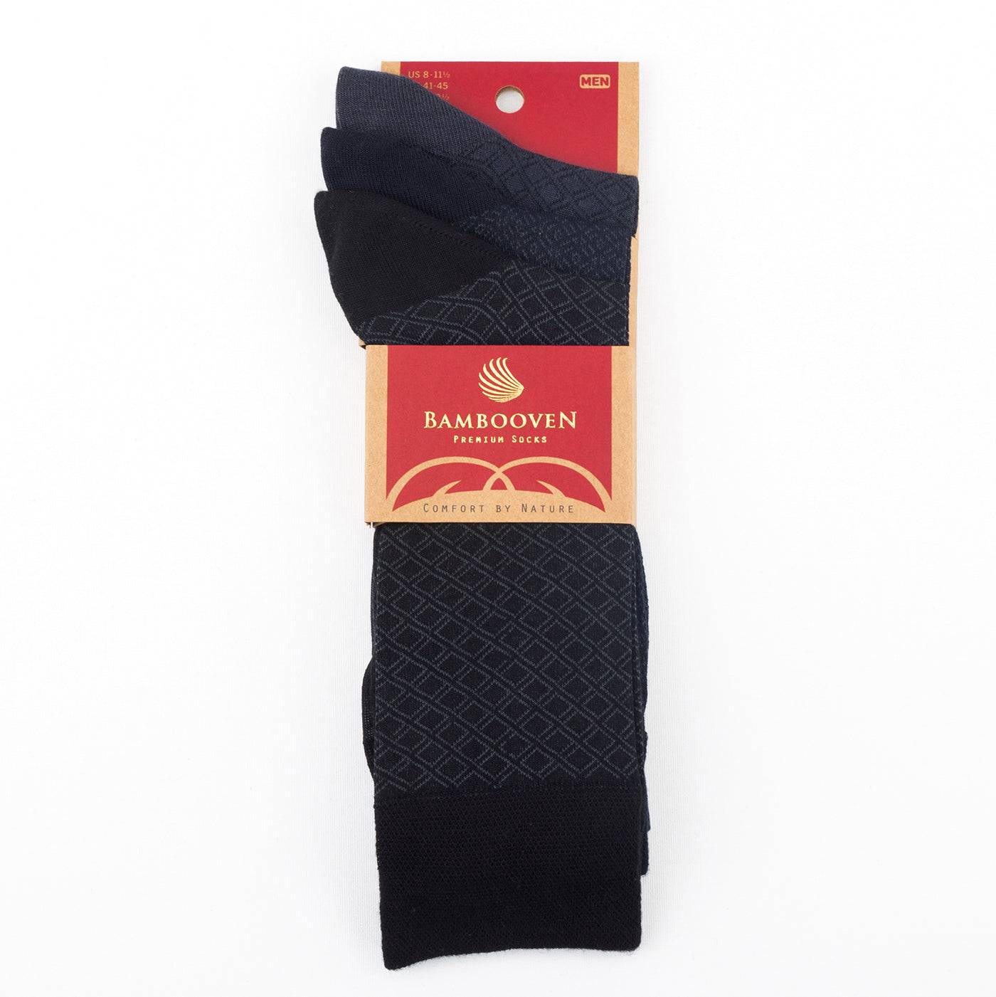 Men’s Bamboo Lightweight Dress & Trouser Socks 3-Pack - 509 - Bambooven