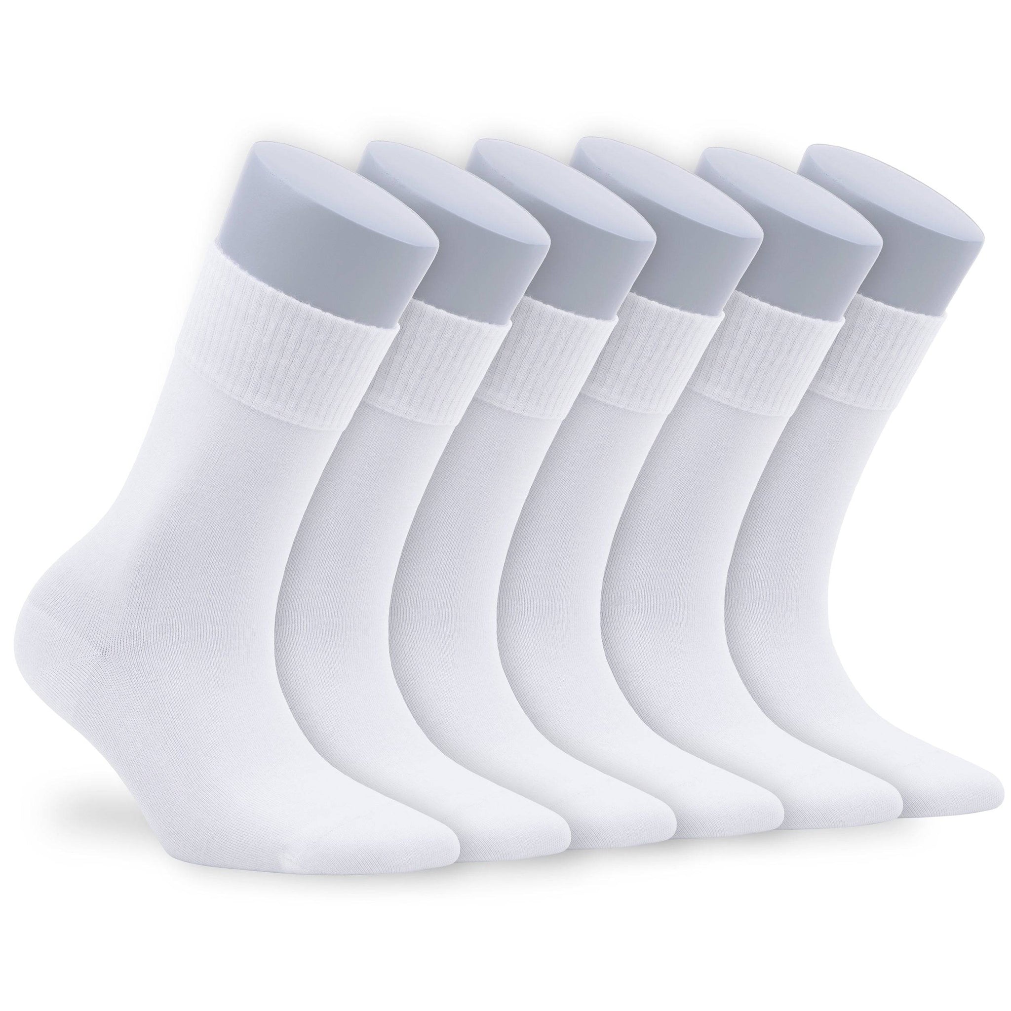 Women’s Bamboo Diabetic Crew Socks 6-Pack - 586